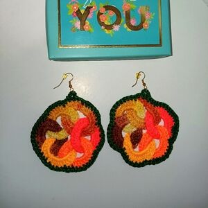 Colorful Crochet Earrings